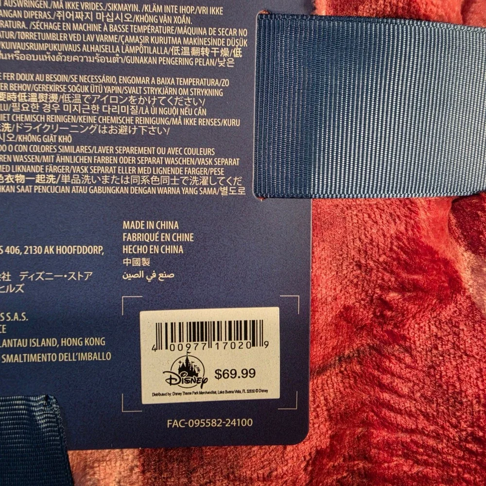 Disney Coco Throw Blanket Miguel Dante Red 50x60 New NWT Plush Fleece Throw